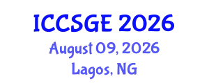 International Conference on Concrete, Structural and Geotechnical Engineering (ICCSGE) August 09, 2026 - Lagos, Nigeria