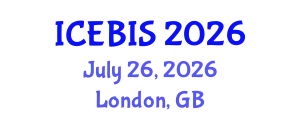 International Conference on Economics and Business Information Sciences (ICEBIS) July 26, 2026 - London, United Kingdom