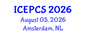 International Conference on Economics, Politics and Civil Society (ICEPCS) August 05, 2026 - Amsterdam, Netherlands