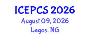 International Conference on Economics, Politics and Civil Society (ICEPCS) August 09, 2026 - Lagos, Nigeria