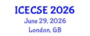 International Conference on Electronics and Communication Systems Engineering (ICECSE) June 29, 2026 - London, United Kingdom
