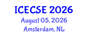 International Conference on Electronics and Communication Systems Engineering (ICECSE) August 05, 2026 - Amsterdam, Netherlands