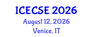 International Conference on Electronics and Communication Systems Engineering (ICECSE) August 12, 2026 - Venice, Italy