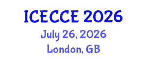 International Conference on Electronics, Computer and Communication Engineering (ICECCE) July 26, 2026 - London, United Kingdom