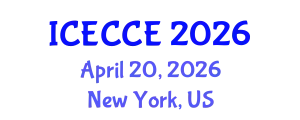 International Conference on Electronics, Computer and Communication Engineering (ICECCE) April 20, 2026 - New York, United States
