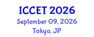 International Conference on Chemical Engineering and Technology (ICCET) September 09, 2026 - Tokyo, Japan