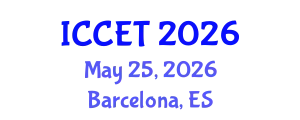International Conference on Chemical Engineering and Technology (ICCET) May 25, 2026 - Barcelona, Spain