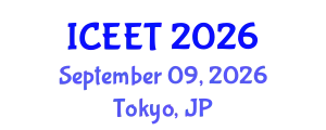 International Conference on Electrical Engineering and Technology (ICEET) September 09, 2026 - Tokyo, Japan