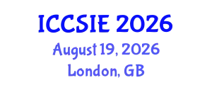 International Conference on Computer Science and Information Engineering (ICCSIE) August 19, 2026 - London, United Kingdom