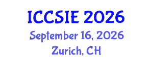 International Conference on Computer Science and Information Engineering (ICCSIE) September 16, 2026 - Zurich, Switzerland
