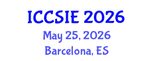 International Conference on Computer Science and Information Engineering (ICCSIE) May 25, 2026 - Barcelona, Spain