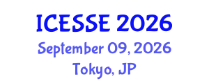 International Conference on Environmental Systems Science and Engineering (ICESSE) September 09, 2026 - Tokyo, Japan