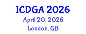 International Conference on Differential Geometry and Applications (ICDGA) April 20, 2026 - London, United Kingdom