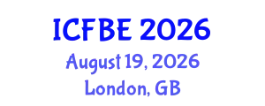 International Conference on Finance and Business Economics (ICFBE) August 19, 2026 - London, United Kingdom
