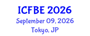 International Conference on Finance and Business Economics (ICFBE) September 09, 2026 - Tokyo, Japan