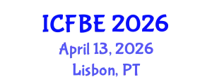 International Conference on Finance and Business Economics (ICFBE) April 13, 2026 - Lisbon, Portugal