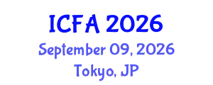 International Conference on Finance and Accounting (ICFA) September 09, 2026 - Tokyo, Japan
