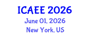 International Conference on Agricultural and Environmental Engineering (ICAEE) June 01, 2026 - New York, United States