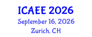 International Conference on Agricultural and Environmental Engineering (ICAEE) September 16, 2026 - Zurich, Switzerland