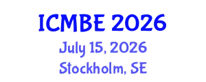 International Conference on Mathematical Biology and Ecology (ICMBE) July 15, 2026 - Stockholm, Sweden