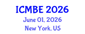 International Conference on Mathematical Biology and Ecology (ICMBE) June 01, 2026 - New York, United States