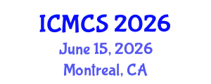 International Conference on Mathematics and Computational Science (ICMCS) June 15, 2026 - Montreal, Canada