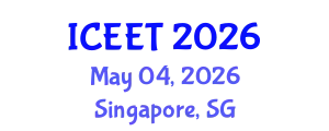 International Conference on Civil, Environmental Engineering and Technology (ICEET) May 04, 2026 - Singapore, Singapore
