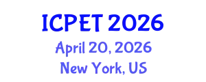 International Conference on Power Engineering and Technology (ICPET) April 20, 2026 - New York, United States