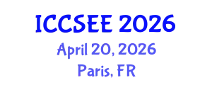 International Conference on Civil, Structural and Earthquake Engineering (ICCSEE) April 20, 2026 - Paris, France