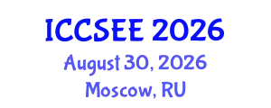 International Conference on Civil, Structural and Earthquake Engineering (ICCSEE) August 30, 2026 - Moscow, Russia