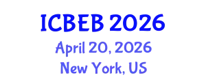 International Conference on Biochemical Engineering and Bioengineering (ICBEB) April 20, 2026 - New York, United States
