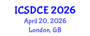 International Conference on Sustainable Design and Construction Engineering (ICSDCE) April 20, 2026 - London, United Kingdom