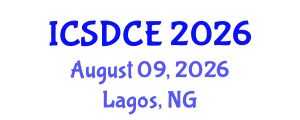 International Conference on Sustainable Design and Construction Engineering (ICSDCE) August 09, 2026 - Lagos, Nigeria