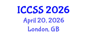 International Conference on Computational and Statistical Sciences (ICCSS) April 20, 2026 - London, United Kingdom