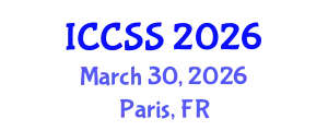 International Conference on Computational and Statistical Sciences (ICCSS) March 30, 2026 - Paris, France