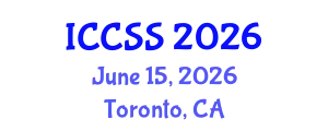 International Conference on Computational and Statistical Sciences (ICCSS) June 15, 2026 - Toronto, Canada
