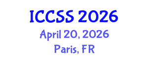 International Conference on Computational and Statistical Sciences (ICCSS) April 20, 2026 - Paris, France