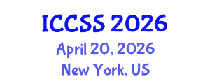 International Conference on Computational and Statistical Sciences (ICCSS) April 20, 2026 - New York, United States