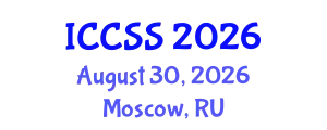 International Conference on Computational and Statistical Sciences (ICCSS) August 30, 2026 - Moscow, Russia