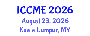 International Conference on Chemical and Molecular Engineering (ICCME) August 23, 2026 - Kuala Lumpur, Malaysia