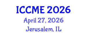 International Conference on Chemical and Molecular Engineering (ICCME) April 27, 2026 - Jerusalem, Israel