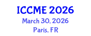 International Conference on Chemical and Molecular Engineering (ICCME) March 30, 2026 - Paris, France