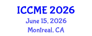International Conference on Chemical and Molecular Engineering (ICCME) June 15, 2026 - Montreal, Canada