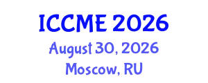International Conference on Chemical and Molecular Engineering (ICCME) August 30, 2026 - Moscow, Russia