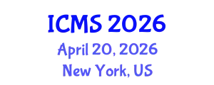 International Conference on Modeling and Simulation (ICMS) April 20, 2026 - New York, United States