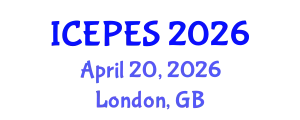 International Conference on Electrical Power and Energy Systems (ICEPES) April 20, 2026 - London, United Kingdom