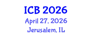 International Conference on Biology (ICB) April 27, 2026 - Jerusalem, Israel