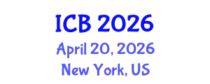 International Conference on Biology (ICB) April 20, 2026 - New York, United States