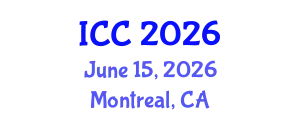 International Conference on Chemistry (ICC) June 15, 2026 - Montreal, Canada