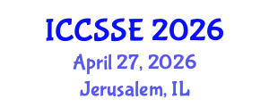 International Conference on Control Science and Systems Engineering (ICCSSE) April 27, 2026 - Jerusalem, Israel